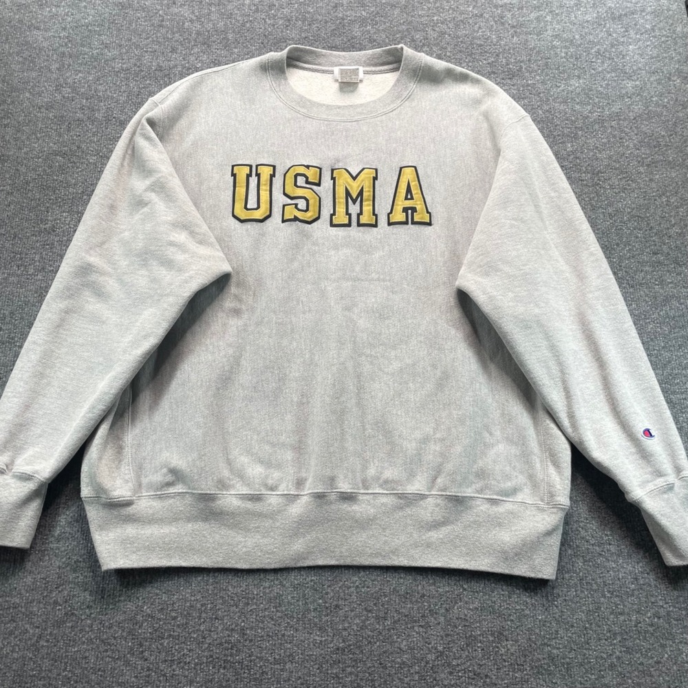 Champion Sweatshirt Mens 2XL Gray USMA West Point Reverse Weave Crewneck CS3050